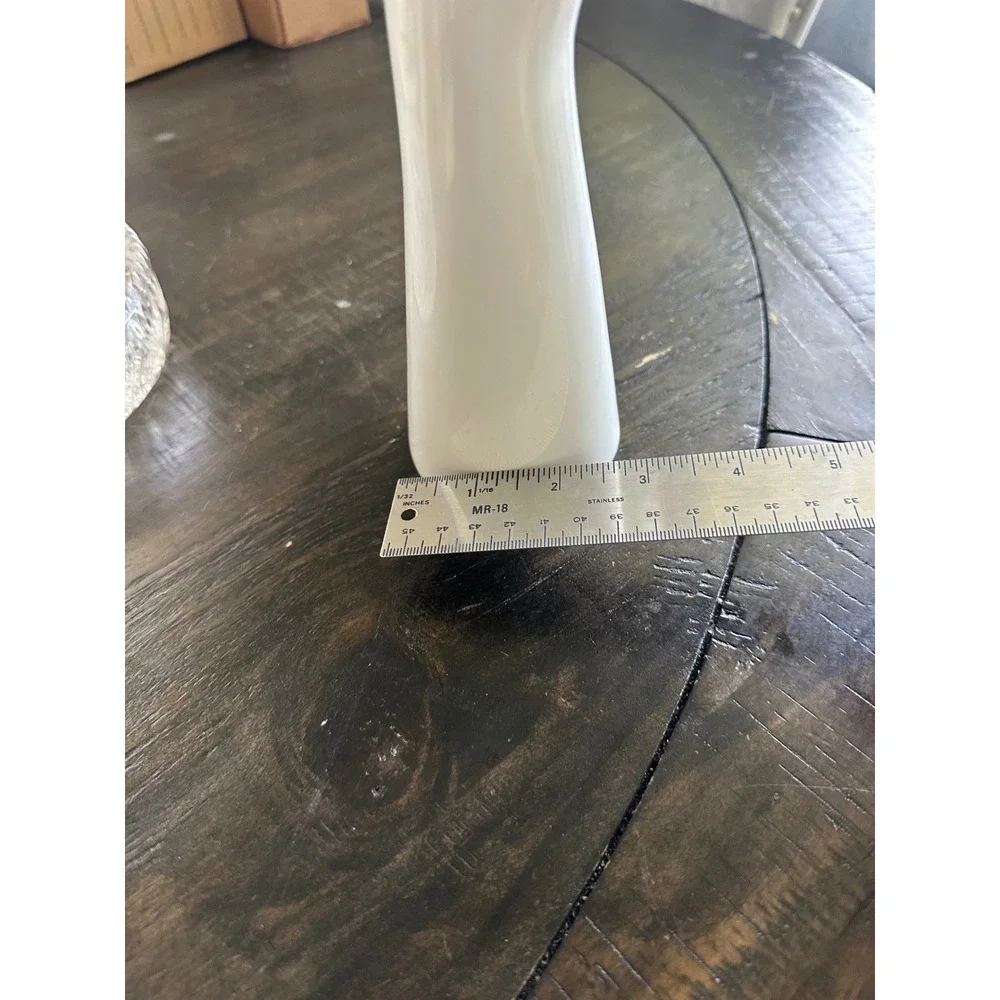 Vintage White Ceramic Hand Vase Sculptural Fist Bud Vase Mid Century Modern EUC